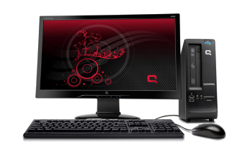 REMOTE WORK FROM HOME A complete desktop computer with monitor, keyboard, and mouse