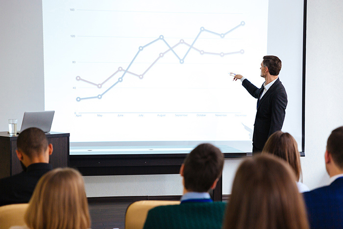 Presentation Projector Rentals Business Presentation with a Projector
