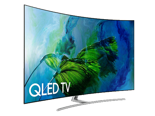 Curved Display Rentals a curved QLED tv