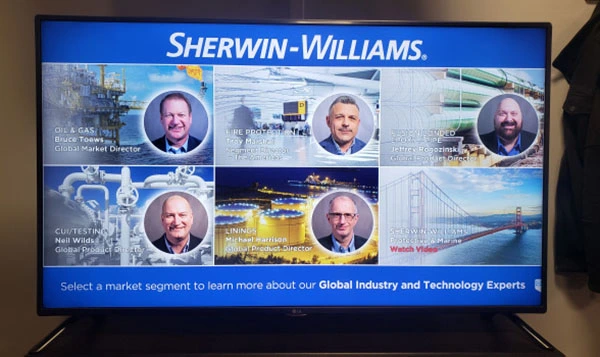 Custom Software Solutions A custom designed screen for Sherwin-Williams