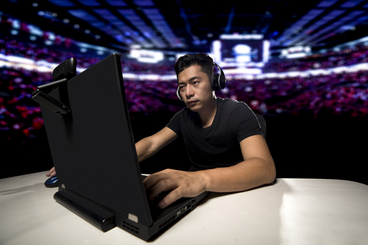 Gaming Laptop Rentals for Running VR equipment Person Playing Laptop At Gaming Event