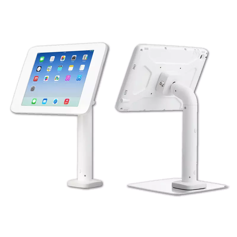 Kiosk Rentals A tablet held in table-stop sized kiosk